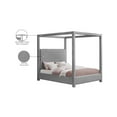 thumbnail image 2 of Meridian Furniture Eden Contemporary Boucle Fabric Queen Bed in Gray, 2 of 7