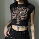 thumbnail image 4 of Camiseta Sin Mangas Bodycon Vest Navel Exposed Crop Tank Tops Sexy Retro Daily Outfit (Negro L) Ygjytge para Mujer Negro T XL, 4 of 9