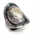 thumbnail image 1 of Bague en Laiton Ruthénium Sans Pierre pour Femmes Sans Pierre Couleur de Pierre Style LOA053 Taille 6, 1 of 1