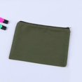 thumbnail image 3 of Solid Color Pens Pencil Case Holder, 5 Pack Soft Canvas Organization Storage Case Bag For School Office And Daily Use., 3 of 3