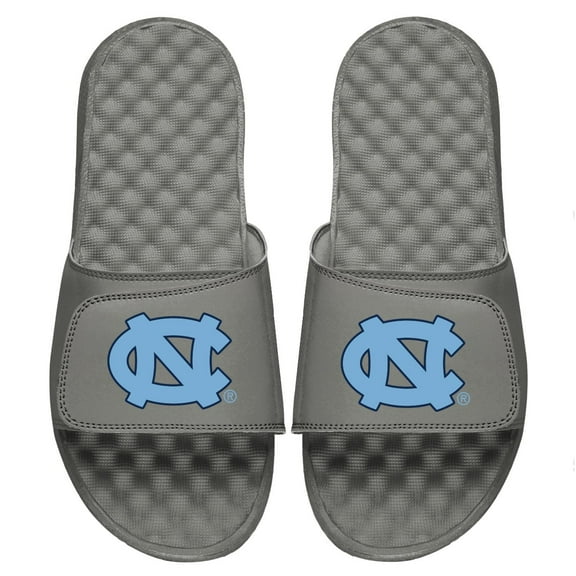 Youth ISlide Gray North Carolina Tar Heels Primary Logo Slide Sandals