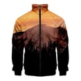 thumbnail image 2 of Chaqueta con estampado de paisaje de montaña nevada en 3D, chaquetas con gráficos de paisajes divertidos para hombres y niños, ropa de calle de moda, ropa superior, 2 of 5