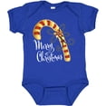 thumbnail image 3 of Inktastic Merry Christmas Red and Gold Candy Cane Boys or Girls Baby Bodysuit, 3 of 5
