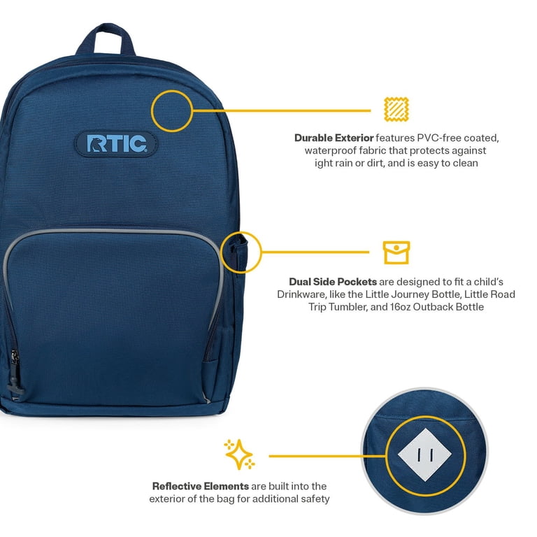 RTIC Kids' 2-in-1 Day Pack, Hybrid Backpack, Insulated Cooler