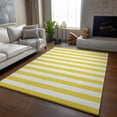 thumbnail image 6 of Addison Rugs Mayfield Washable Transitional Stripes Yellow Rectangle Rug, 8' x 10', 6 of 6