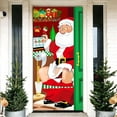 thumbnail image 5 of Lilixerw Christmas Santa Claus Pattern Door Cover Decorations,Fashion Merry Xmas Hanging Wall Decoration Sign for Festival Holiday Decor,Party Supplies,35.43 x 72.83 inch, 5 of 5