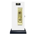 thumbnail image 3 of Vestibule Mortise Keyed Lockset - Always Locked - Left Hand - Polished Brass US3 Finish - 2-1/2" Backset - 2 SC1 Keys, 3 of 5