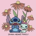 thumbnail image 2 of Girls Lilo & Stitch Floral Scrump and Stitch T Shirt, 2 of 4