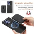 thumbnail image 4 of Magnetic Slim Fit Case for Motorola Edge 50 Pro with Detachable Credit Card Holder Slot, Scratch Resistant Ultra-Thin Case for Motorola Edge 50 Pro. TCK-Retro Black, 4 of 15