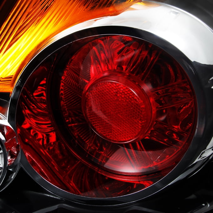 AKKON - Fits 2007-2012 Altima 4-Door Sedan Chrome Tail Brake Lights Driver + Passenger Side Replacement Pair