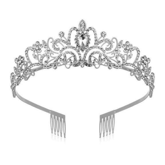 Elegant Crystal Tiaras Crowns for Weddings Prom Birthday Parties Baroquely Headbands with Rhinestones for Formal Occasion
