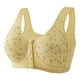 thumbnail image 3 of Brasier Sujetador sin Aros con Botones Delanteros Estampados para Mujer, Talla Grande, Ropa Interior Grande, 3 of 3