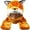 Fox, variant on Plush Soft Animal Beanie Hat with Built-in Earmuffs, Scarf, Gloves