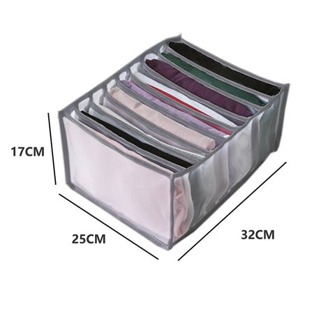 

Jeans Storage Box Closet Organizer Clothing Separation Box Pants Drawer Divider Storage Underwear Bra Organizer New