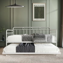 Castle Place Vintage Expandable Twin Daybed with Trundle, White