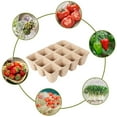 thumbnail image 3 of 12/24pcs Seedlings Starter Trays with 12/24pcs Plant Labels Biodegradable Peat Pots Eco-friendly Plant Starting Pots Germination Container for Garden Greenhouse, 3 of 7