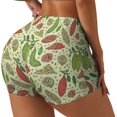 thumbnail image 2 of Kdxio Finger Lime Fruits Print Workout Shorts for Women Seamless Soft Smooth Gym Yoga Scrunch Active Shorts, 2 of 5