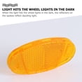 thumbnail image 3 of FUTUREORYY 16Set Bike Reflector Yellow For Night Riding Bicycles Durable And Compact, 3 of 6