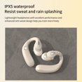 thumbnail image 5 of Bluetooth Earbuds, Hwkond 5.3 Bluetooth Open Ear Hanging Long Range Wearing Call Noise Reduction Non In Ear Wireless Bluetooth Earphones, Beige, Up to 60% Off, 5 of 9