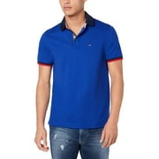 Tommy Hilfiger Mens Cotton Logo Casual Shirt Blue S
