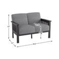 thumbnail image 7 of Pemberly Row Fabric Upholstered Loveseat in Gray and Antique Gray, 7 of 7