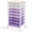 Purple, variant on KK KINGRACK Storage Rolling Drawer Cart with 8 Drawers & Wooden Tabletop, Metal & Plastic, Purple