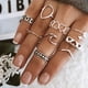 thumbnail image 2 of Anillos bohemios de acero inoxidable para mujer, conjunto de anillos Fidget, joyería Schmuck, accesorios para parejas, Anelli, 2023, 2 of 4