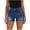 Blue#2#8, variant on Womens High Waist Ripped Denim Shorts Raw Edge Stretchy Distressed Shorts Summer Fashion Jean Shorts with Pockets Gray XXXL