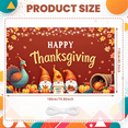thumbnail image 4 of Decorative Design Happy Thanksgiving Banner Fall Theme Autumn Decorations for Family Gathering Seasonal Celebration Home Decor, 4 of 9