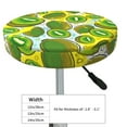 thumbnail image 4 of Balery Watercolor Kiwi Fruits Summer Velvet Round Bar Chair Cushion Cover Adjustable, Protects From Scratches And Stains, Soft & Washable Ideal For Wooden And Metal Stools - 14 Inch, 4 of 7