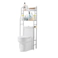 thumbnail image 1 of Ourlova Over The Toilet Storage, Metal Over Toilet Organizer Rack With Removable Towel Hooks, Paper Holder, Bathroom Organizer Over Toilet, Easy Assembly, 1 of 9