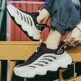 thumbnail image 6 of Men's Sneakers, Height-Boosting Shoes, Breathable Fabric Lining, All-Season Outdoor Footwear White, 6 of 7