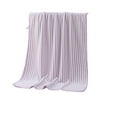 thumbnail image 2 of kcavykas Bath Towels Strip Patterned Bath Sheets Cotton Striped Towels Lighter & Quick Dry Towels for Bath Shower Swimming Sports Yoga Purple Scratch Free Pill Resistant, 2 of 5