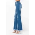 thumbnail image 6 of Raw Hem Distressed High Rise Bootcut Jeans, 6 of 11