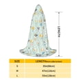 thumbnail image 2 of Honeii Different Breeds of Dogs Print Poncho Cape, Cloak Coat, Snuggly Hooded Wearable Blanket, Hooded Cape For Teenagers,Halloween Costumes-Large, 2 of 7