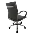 thumbnail image 6 of Furniture of America Damse Faux Leather Small Adjustable Office Chair in Black, 6 of 9