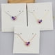 thumbnail image 3 of Collar corto con cadena de clavícula y forma de corazón de melocotón en forma de corazón de joyería europea y americana, 3 of 6