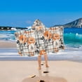 thumbnail image 2 of Yayeee Kids Hooded Towel with Hand Pockets Beach Soft Absorbent Bath Wrap 50 x 23.5 inch, Plaid Floral, 2 of 5