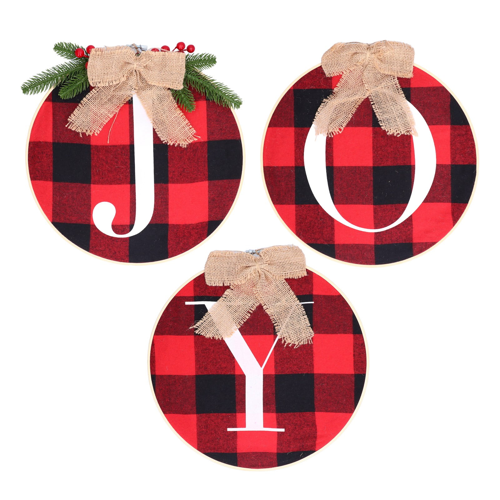 JOY Door Decoration, Match Christmas Wreath Round Wide Using For Home For Hallway For Wall