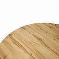 thumbnail image 4 of LeisureMod Ravenna 47" Round Dining Table, Natural Wood Top with Black X-Shaped Metal Base, Modern Kitchen or Dining Room Furniture for 2–4 People, Natural Wood, 4 of 4