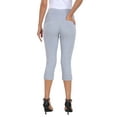 thumbnail image 4 of HDE Women's Pull On Capri 19" Inseam Cropped Pants with Pockets Cool Gray XL, 4 of 6