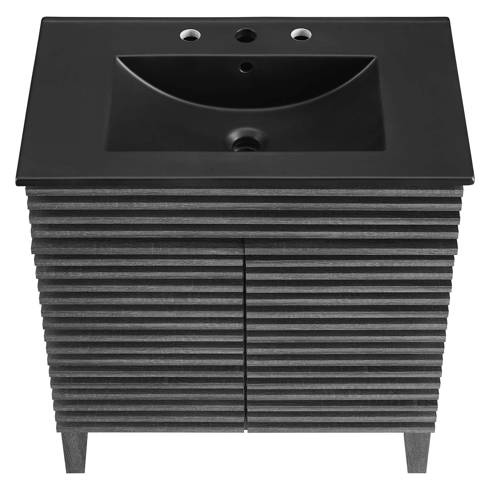 Modway Render 30" Bathroom Vanity in Charcoal Black