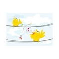 thumbnail image 2 of Birds Wall Decal Cute Cartoon Birds Kids Room Wall Mural Joyful Animal Nursery Decoration - Size: 10 In X 7 In, 2 of 5