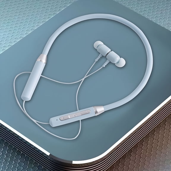 GJX Neckband Bluetooth Headphones,Headphones Wired Stereo Wireless Earbuds Wireless Sports Earphones,Around Neck Bluetooth Headphones with Cord Headphones Noise Cancelling Mic,Magnetic Attraction