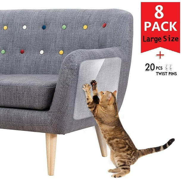 Anti Cat Scratching Deterrent Tapes, 8 Pcs with 20 Pins Scratching