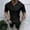 Black, variant on Men's Short Sleeve Hoodie and Shorts Set, Casual Athletic Two-Piece Outfit, Summer Comfort Lounge Wear