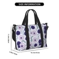 thumbnail image 2 of Travel Duffle Bag Fujiman Leaves Daisies Flowers Travel Tote Bags Carry on Luggage Waterproof Weekender Bags with Top Handle Adjustable Shoulde Strap for Travel Gym, 2 of 5