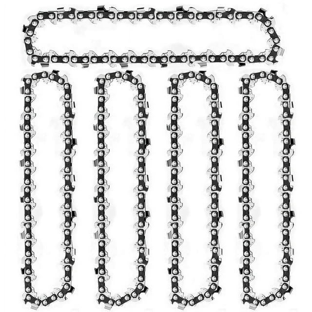 5Pcs 4 Inch 1/4inch Mini Steel Chainsaw Chain Electric Electric Saw Accessory Replacement Electric Chain Saw Chain