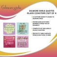 thumbnail image 7 of Gilmore Girls Quotes Glass Coasters | Set of 4, 7 of 7