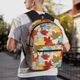 thumbnail image 7 of Fotbe Fall Maple Leaves Lightweight Casual Laptop Backpack for Men and Women, Daily use Waterproof backpack, Backpack for College, 7 of 7